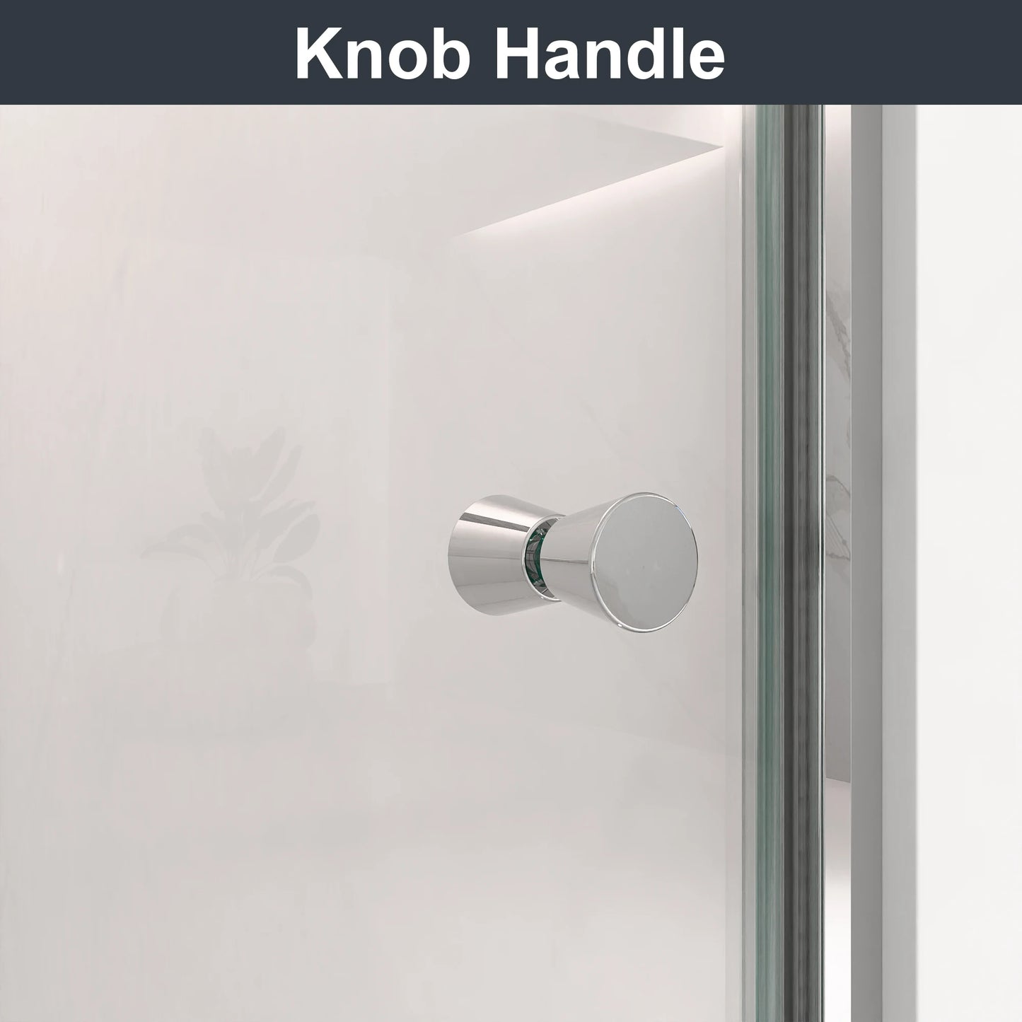 Sh.Kl Frameless Shower Door Chrome Finish Pivot Glass Door