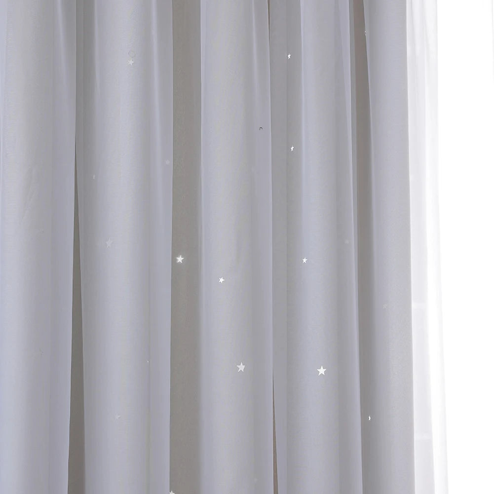 Guangdong Craft Weaving Hollow Out Star Curtain Sky Drape