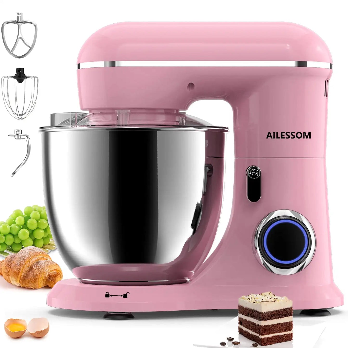 Haoyunma Stand Mixer 10 Speed Tilt Head Kitchen Mixer