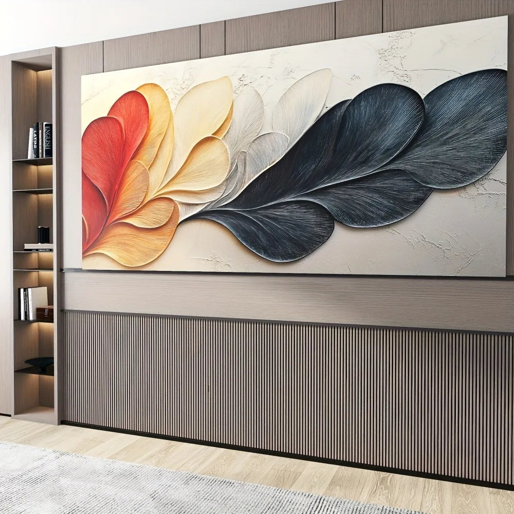 Hign-Concerned Vibrant Leaf Canvas Art Print Wall Decor