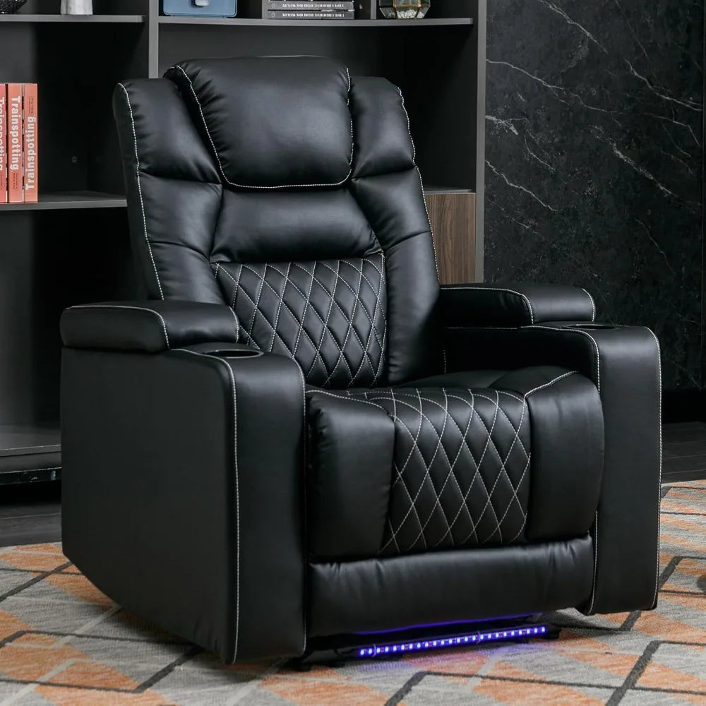 MKDK Power Recliner Chair With USB Port For Home Theater