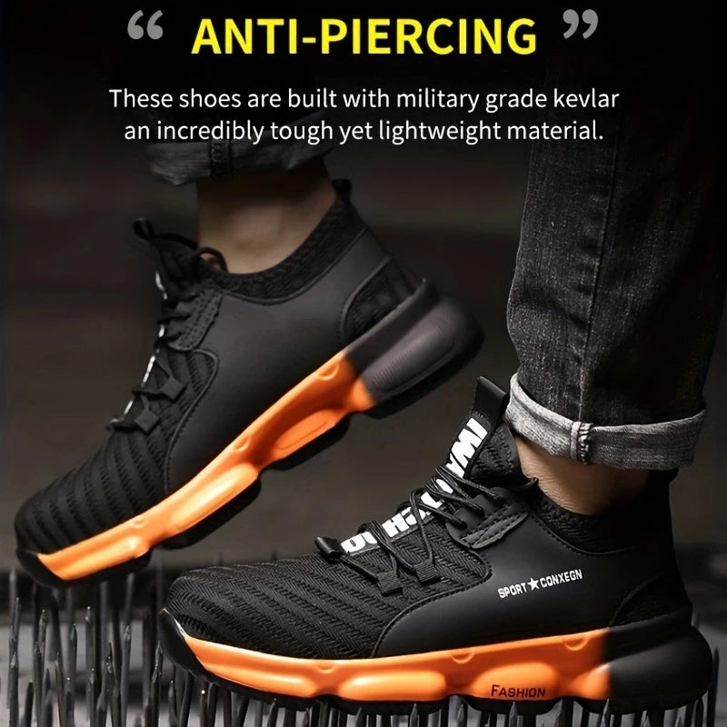 Anti Smash Puncture Breathable Safety Shoes For Men