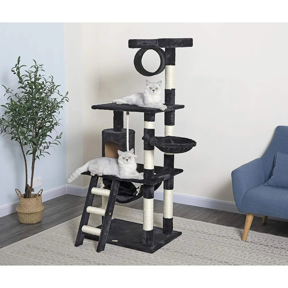 Hign-concerned Cat Tree With Scratching Post Indoor Cats