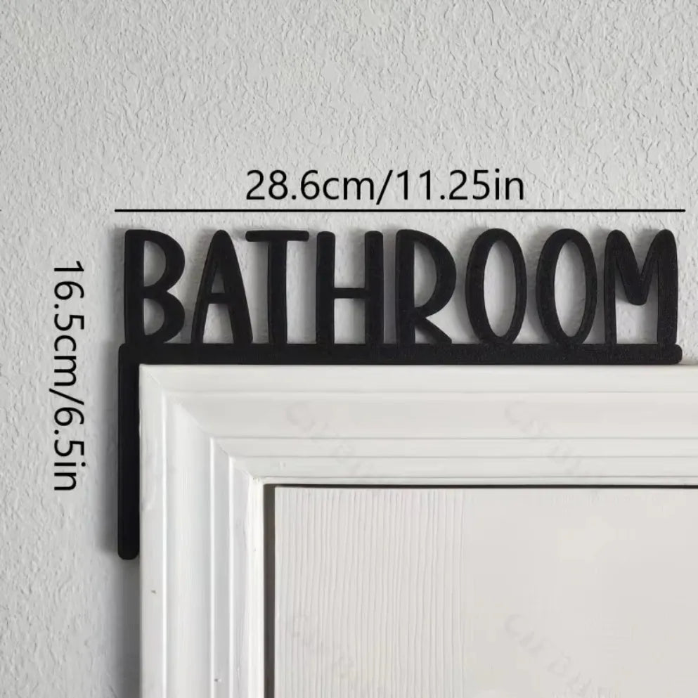 HELLOYOUNG Wall Mounted Bathroom Sign Letter And Number