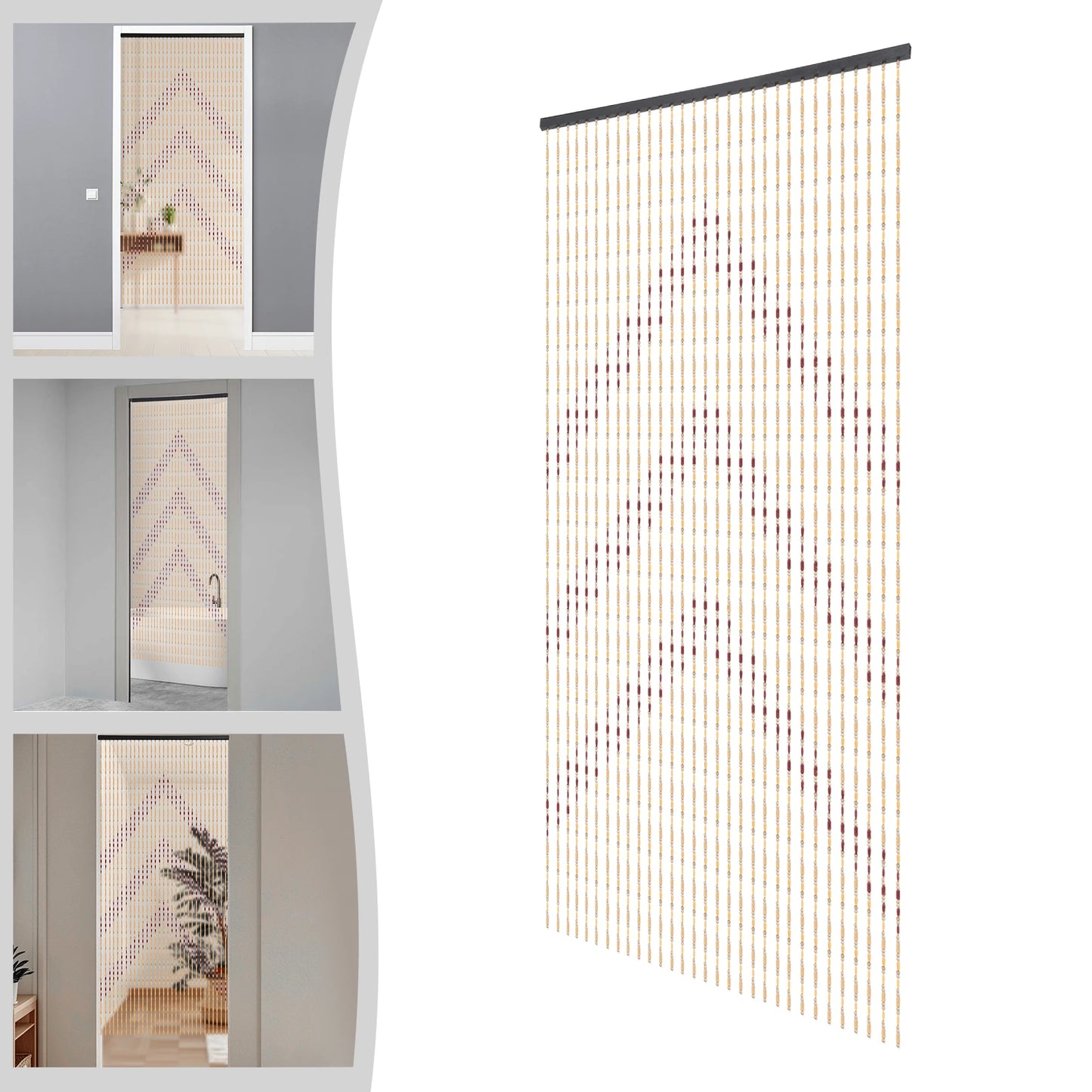 Guangdong Bamboo Beaded Curtain For Doorway Entrance