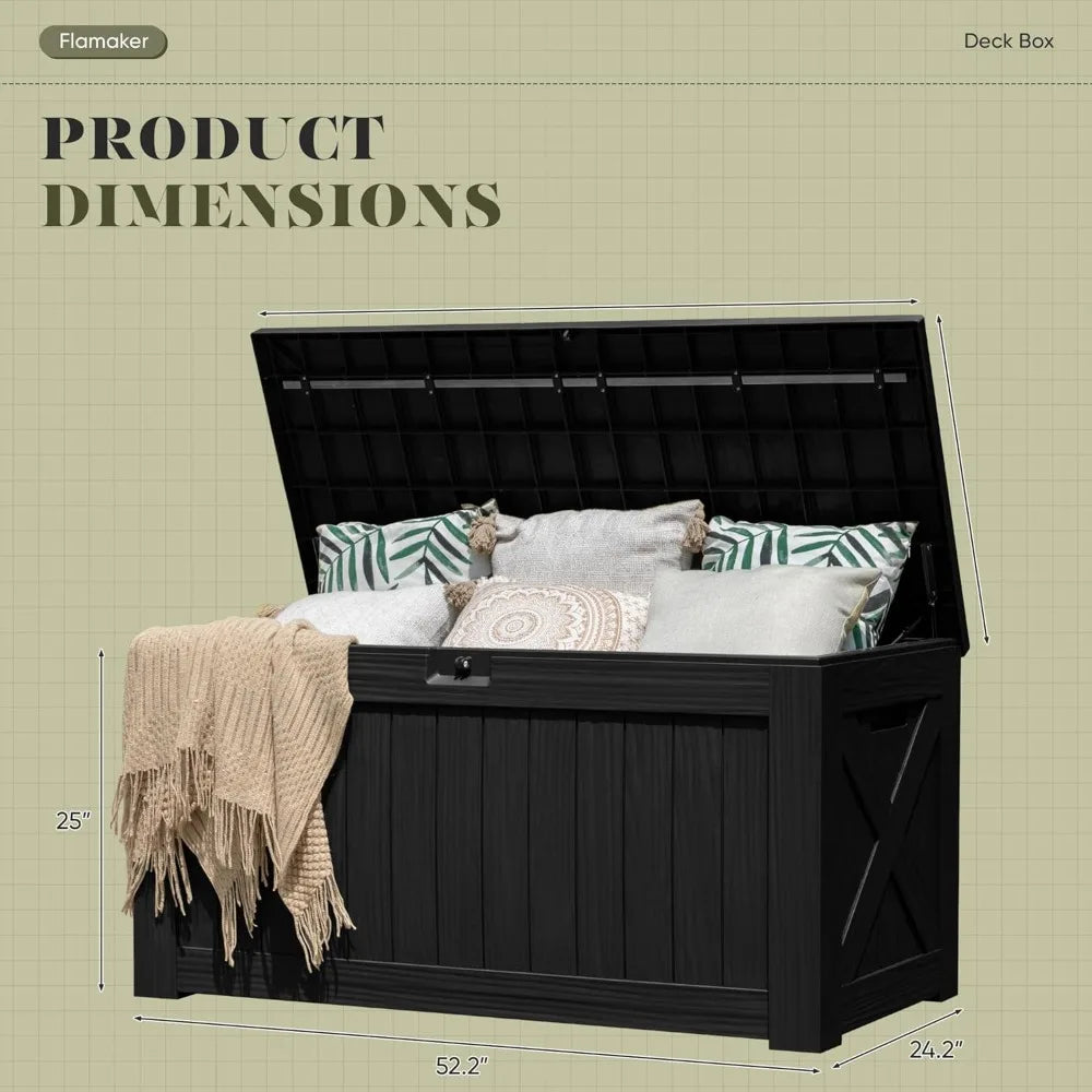 Hign-concerned Resin Deck Box Storage Imitation Wood
