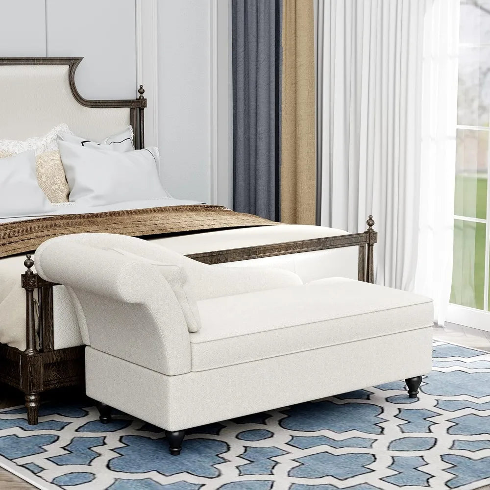 Hign Concerned Storage Chaise Lounge Indoor Upholstered Chair