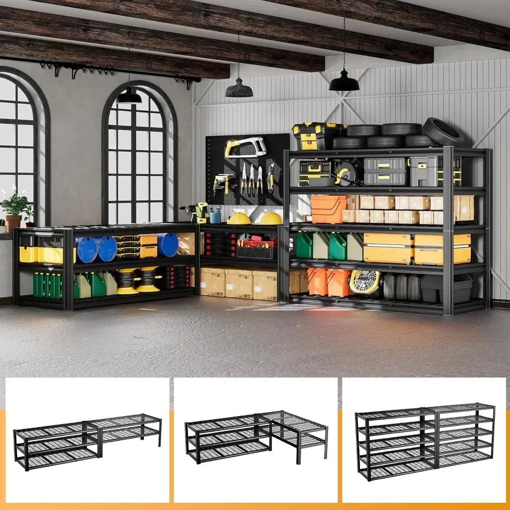 Heavy Duty Garage Shelving Unit 3000LBS Metal Rack System