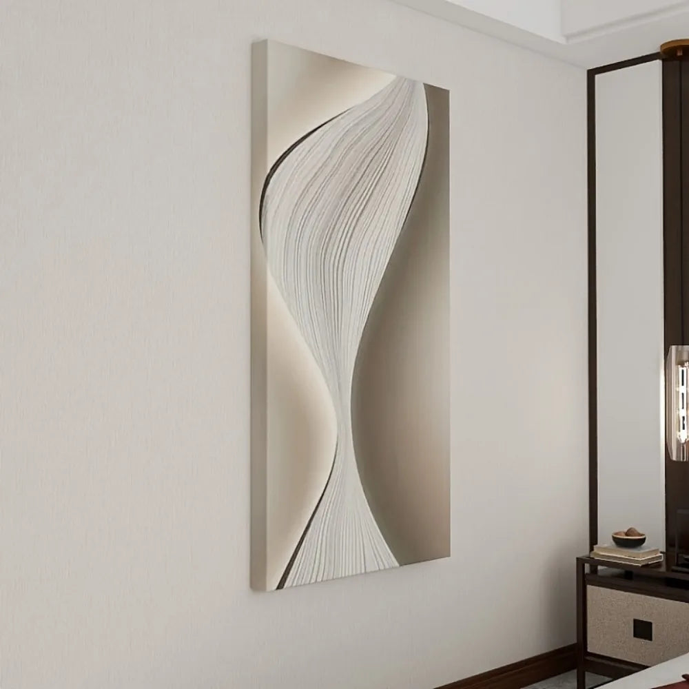 Hign-concerned Modern Abstract Silk Canvas Wall Art Frame