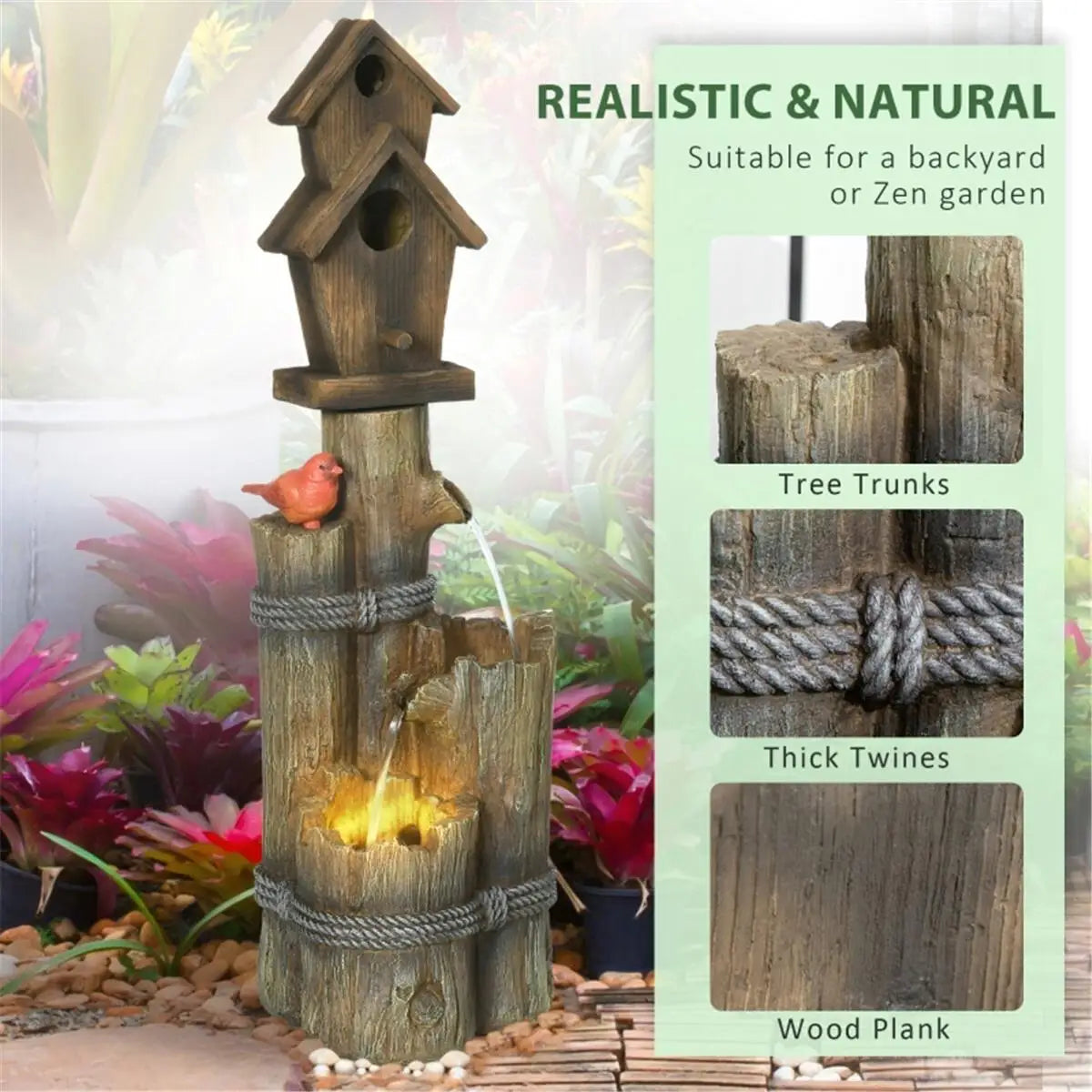 Hign-concerned Indoor Water Feature Fountain And Tank Decor