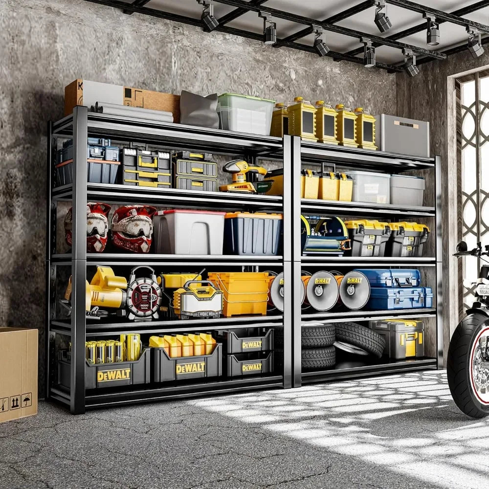 Heavy Duty 5 Tier Adjustable Garage Shelving 2500LBS