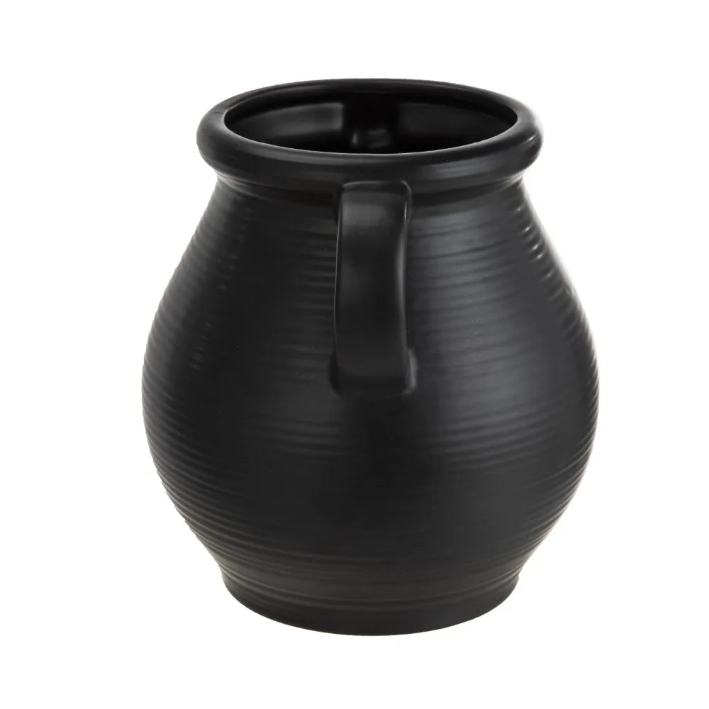Hign-concerned Ribbed Ceramic Vase For Home Decor Accent