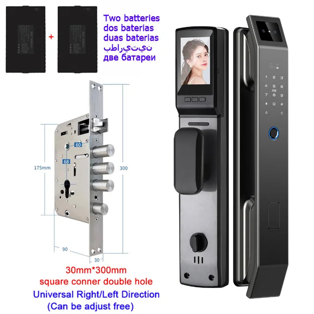 YKESDL 3D Face ID Door Lock With Camera Fingerprint