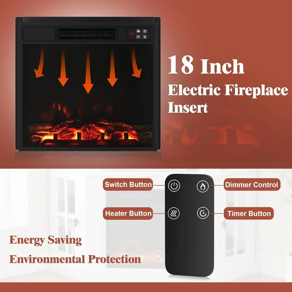 Fireplace Corner TV Stand Modern Console With Electric Fireplace