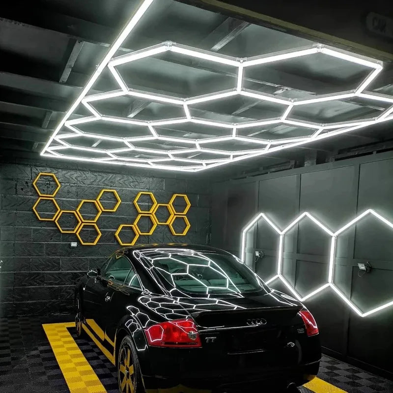 SHIYAN RGBW Hexagon Modular Honeycomb Ceiling Light Fixture