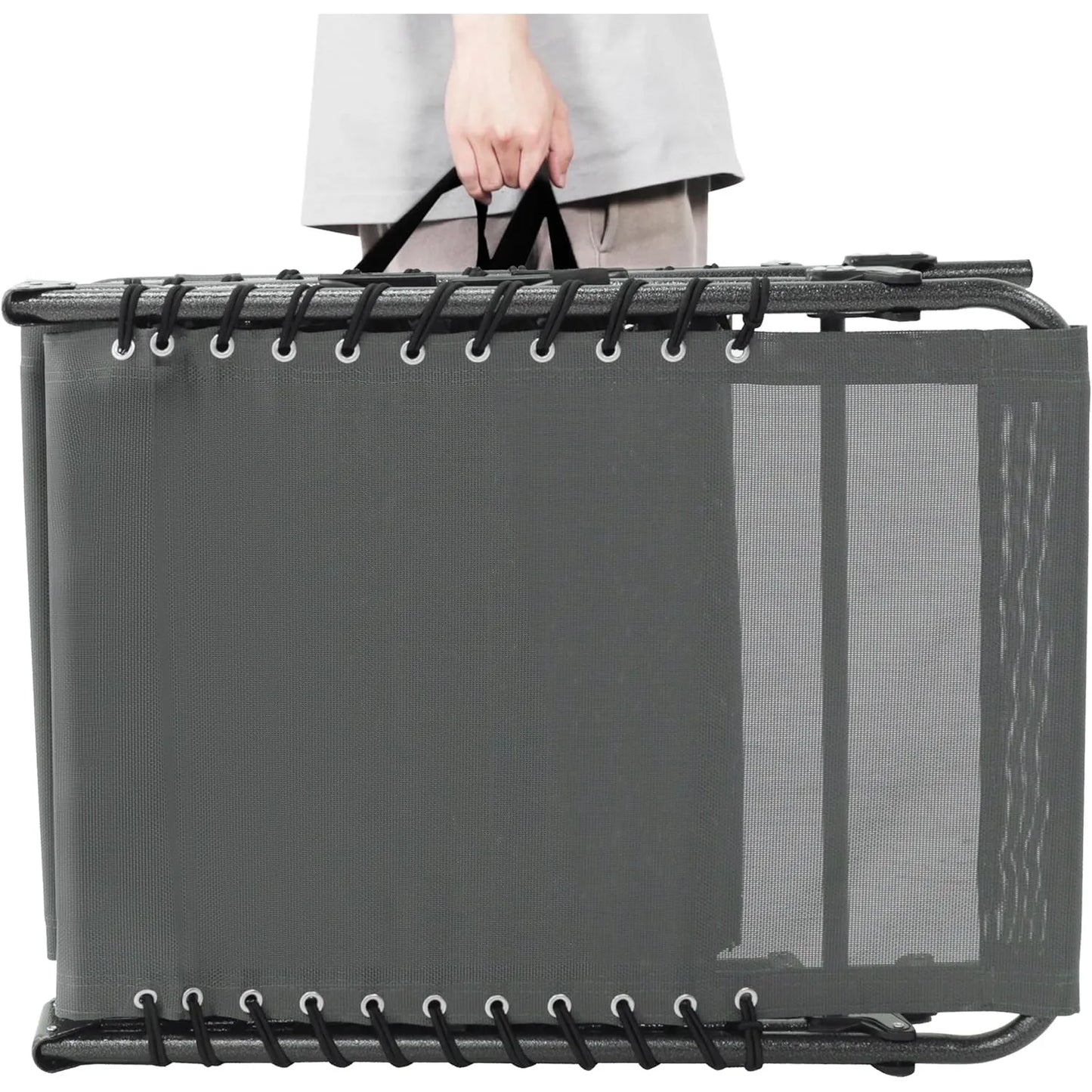 Hign-concerned 4-Fold Patio Chaise Lounge Chair Outdoor Recliner