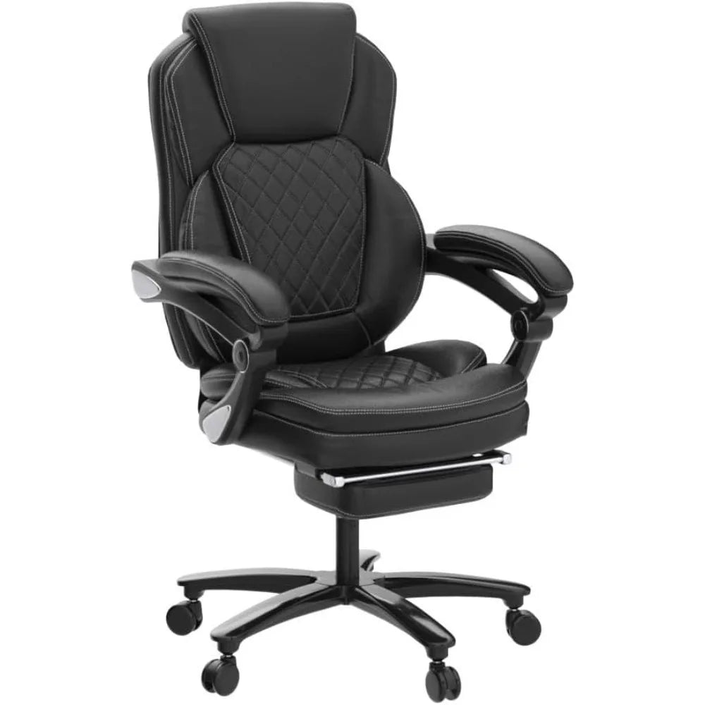 XUYUAN Big And Tall Ergonomic Office Chair With Footrest