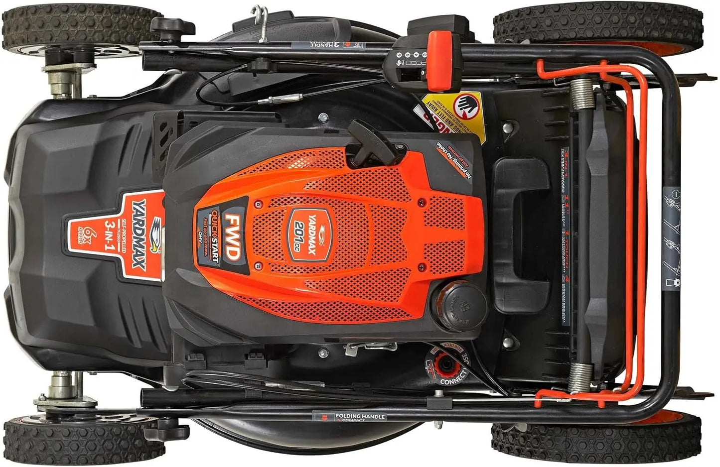 Gas Walk Behind Self Propelled Lawn Mower With PACE CVT