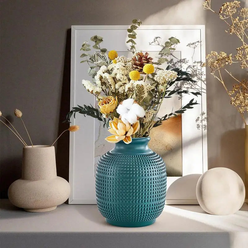 Function Ceramic Look Vase Centerpiece For Home Decor
