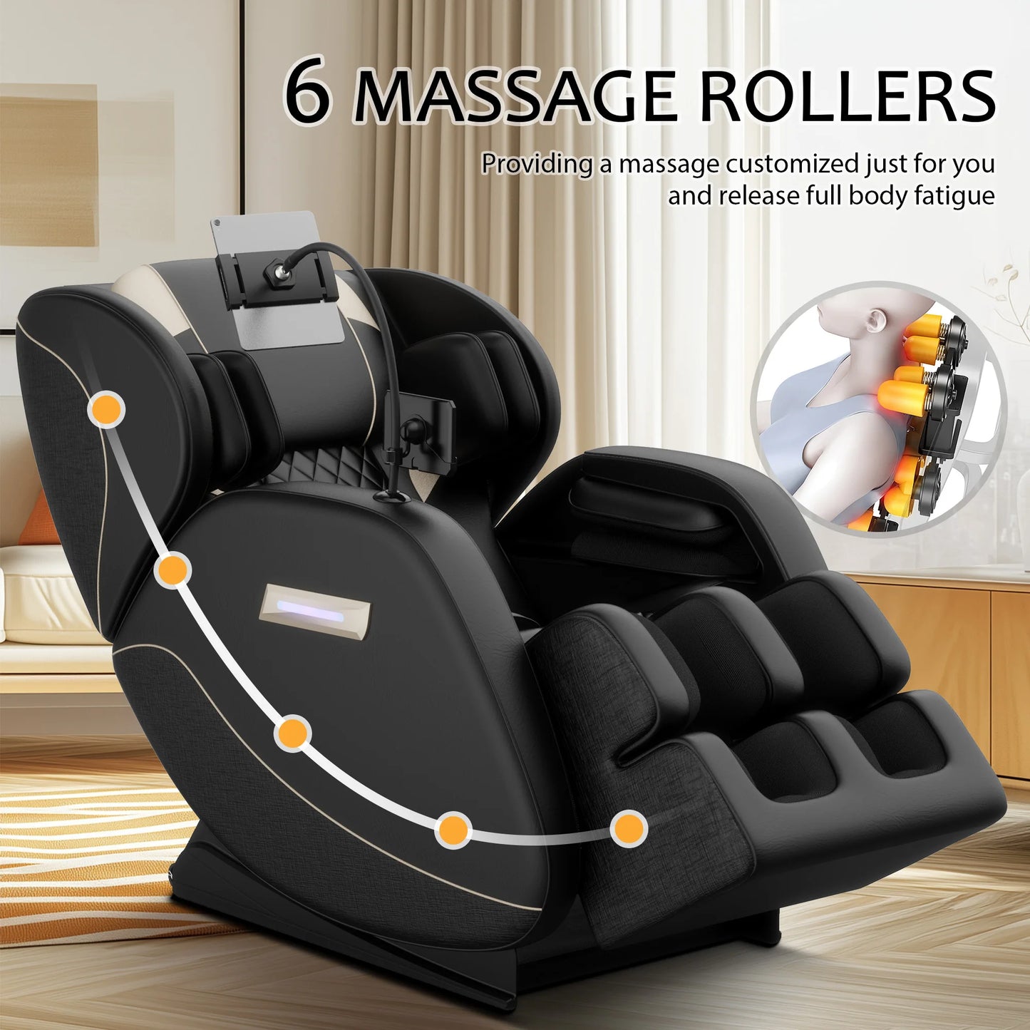 BILITOK Zero Gravity Full Body Massage Chair With Heating