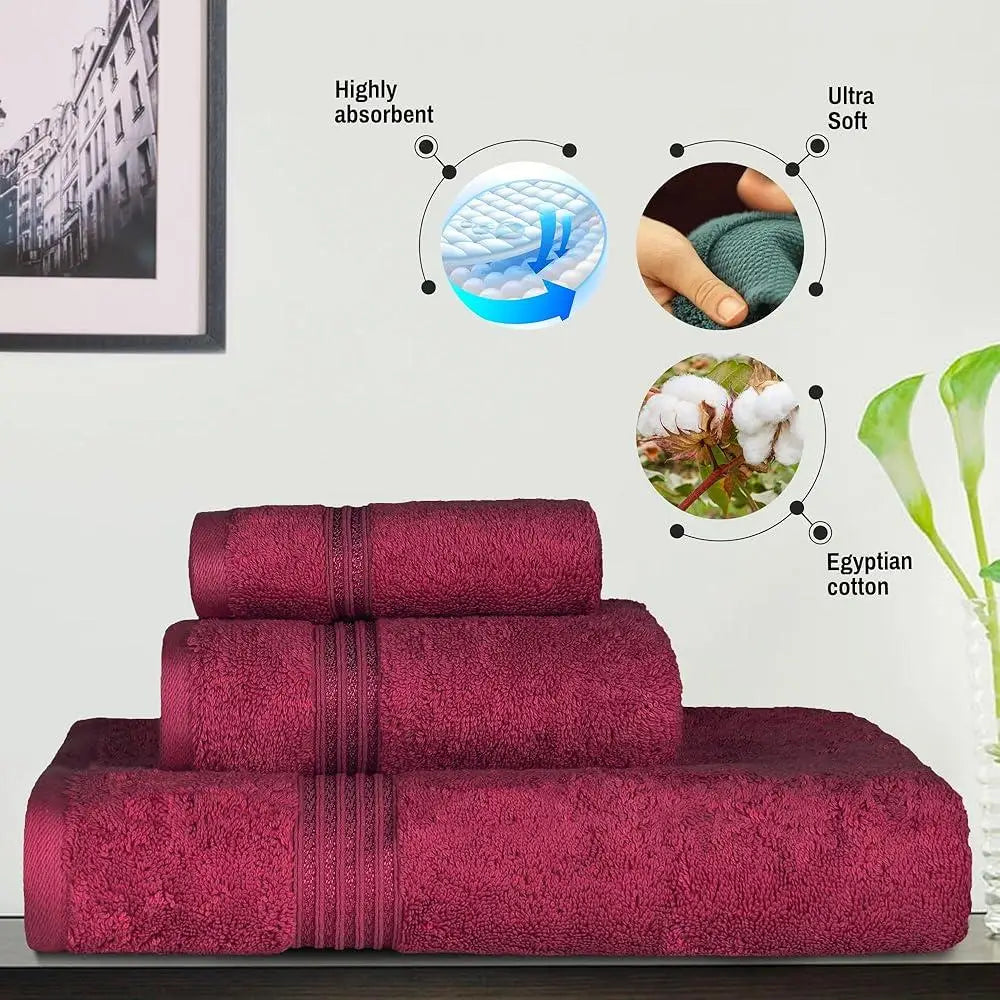 DUTRIEUXCN Egyptian Cotton Towel Set Superior Absorbent