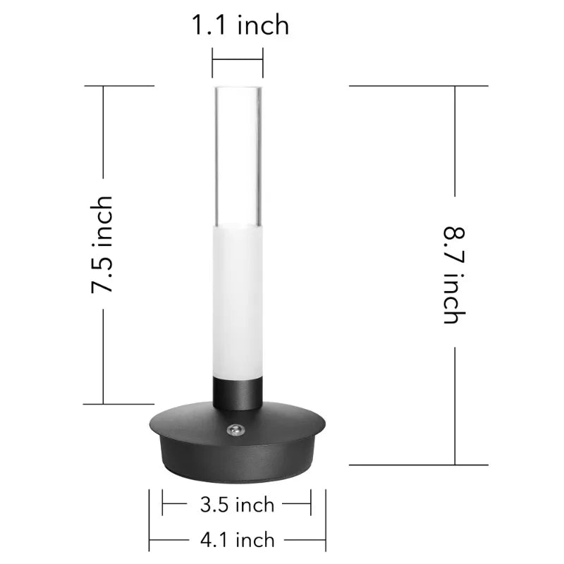 Hign-concerned Minimalist Glass Vase Lamp With Led Light