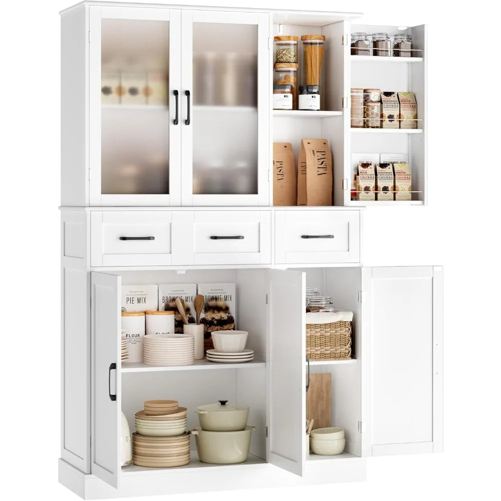 DAFIFY Kitchen Pantry Cabinet With Adjustable Shelves