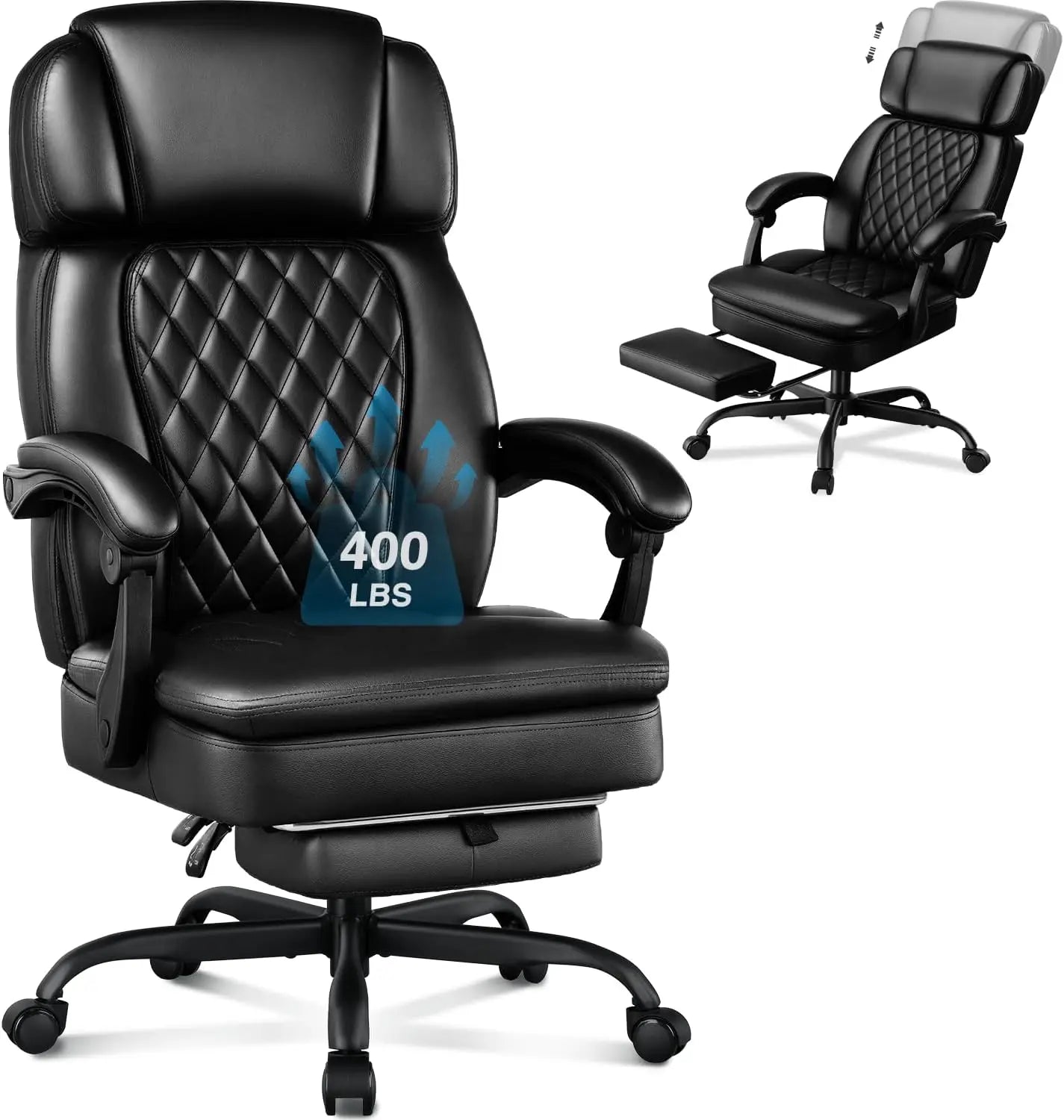 Guangbai Executive Office Chair Footrest Big And Tall