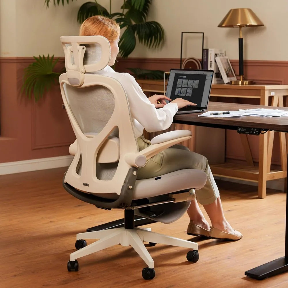 Foldex Ergonomic Office Chair With Lumbar Support Armrests