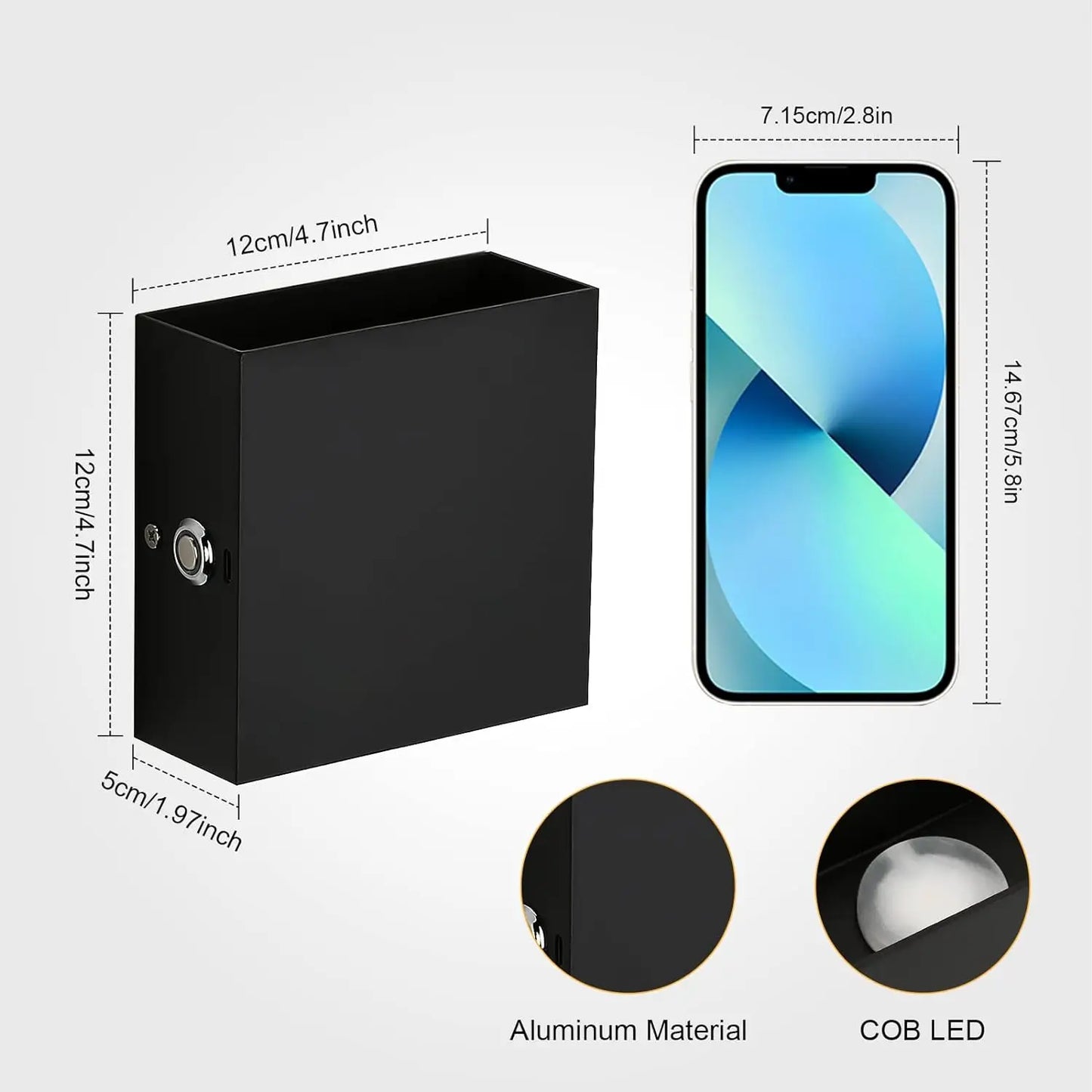 Lightess RGB Battery Operated Wall Sconce With Remote