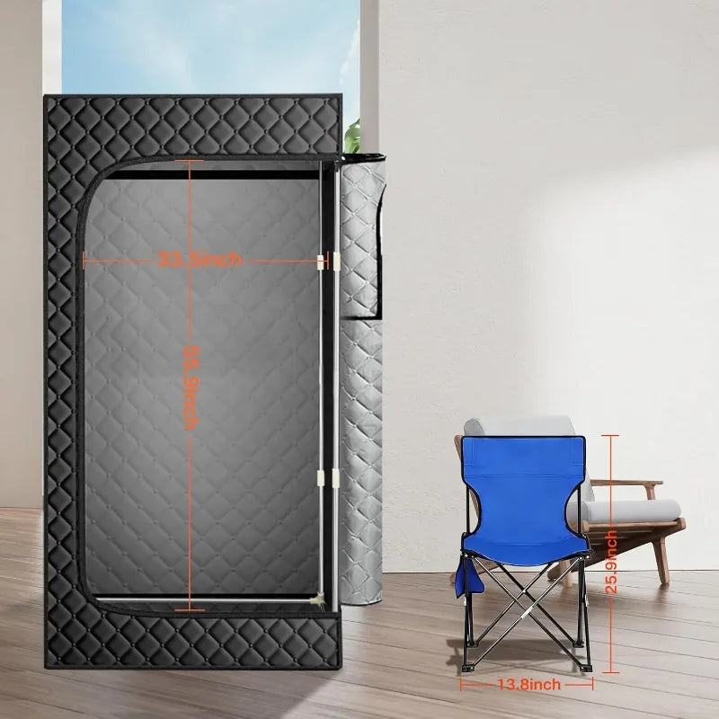 Hign-concerned Portable Steam Sauna Tent Home Personal Spa