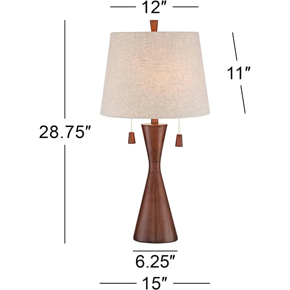 Hign Concerned Omar Mid Century Modern Table Lamps Set of 2