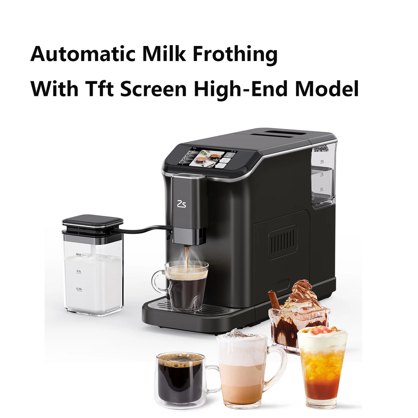 Adoolla 20 Bar Touch Screen Espresso Machine With Grinder