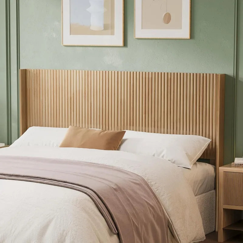 Hign-concerned Wood Headboard Modern Farmhouse Wall Mounted
