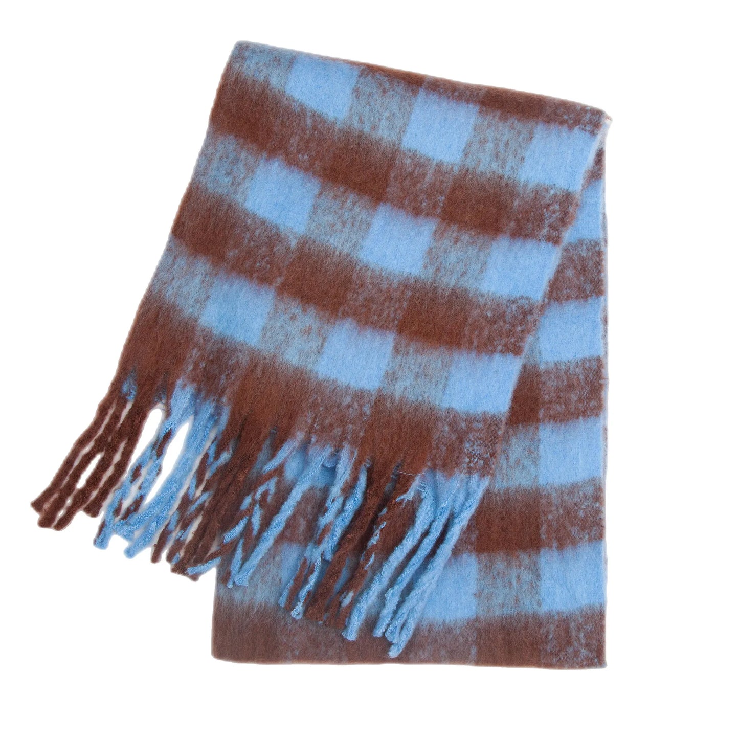 SENAIFEICN Winter Thick Warm Scarf Women Polyester Shawl