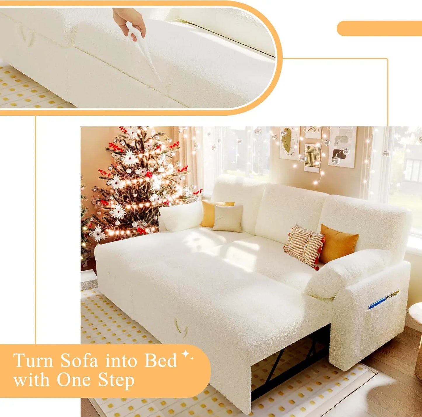 Hign-concerned Sleeper Sofa Bed 2 In 1 Pull Out Couch