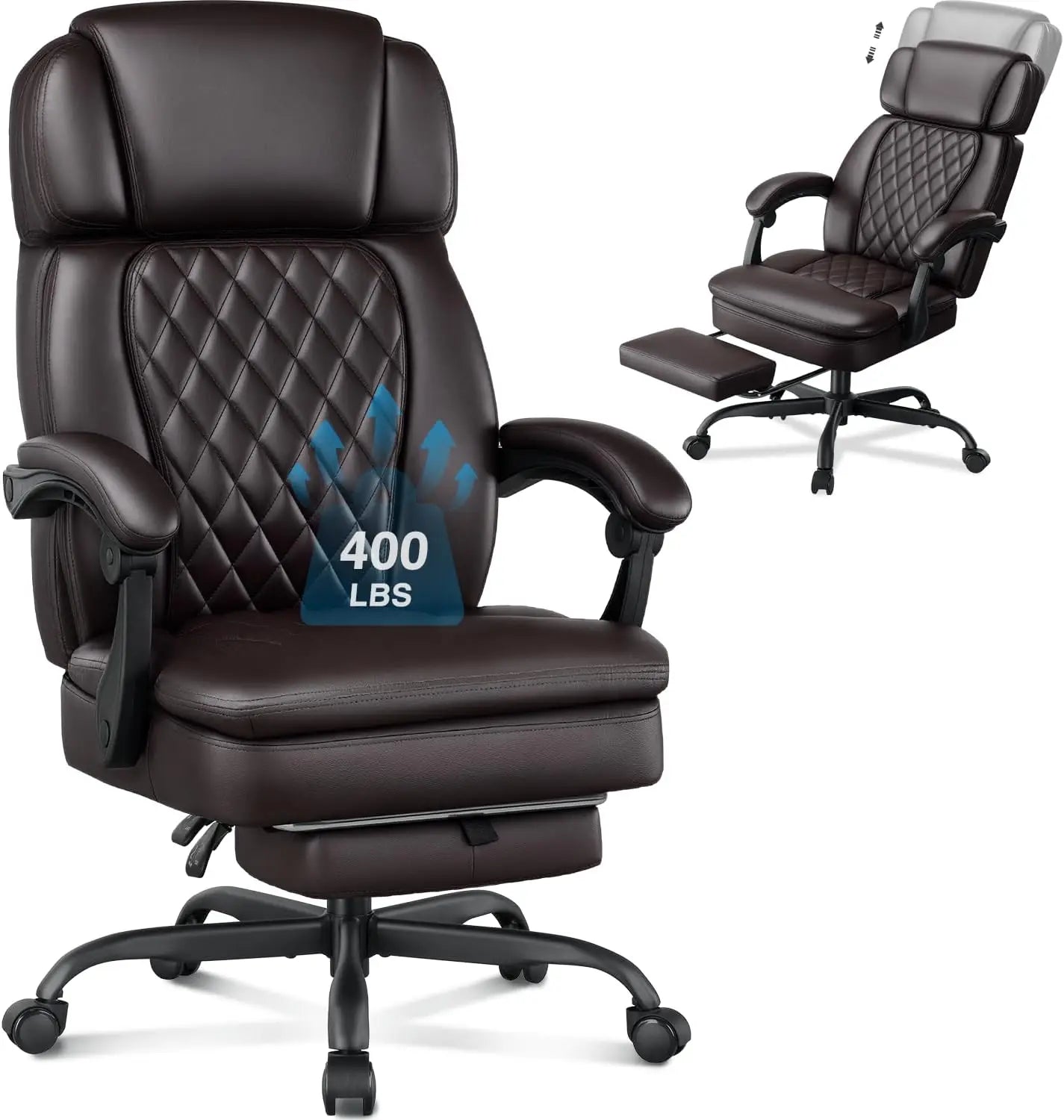 Guangbai Executive Office Chair Footrest Big And Tall