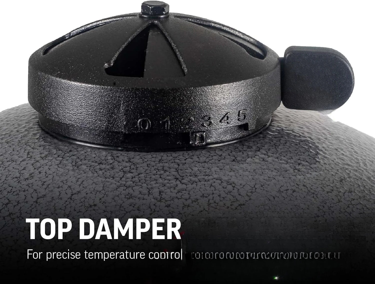XMSJ Portable Kamado Grill And Smoker With Cast Iron Grates