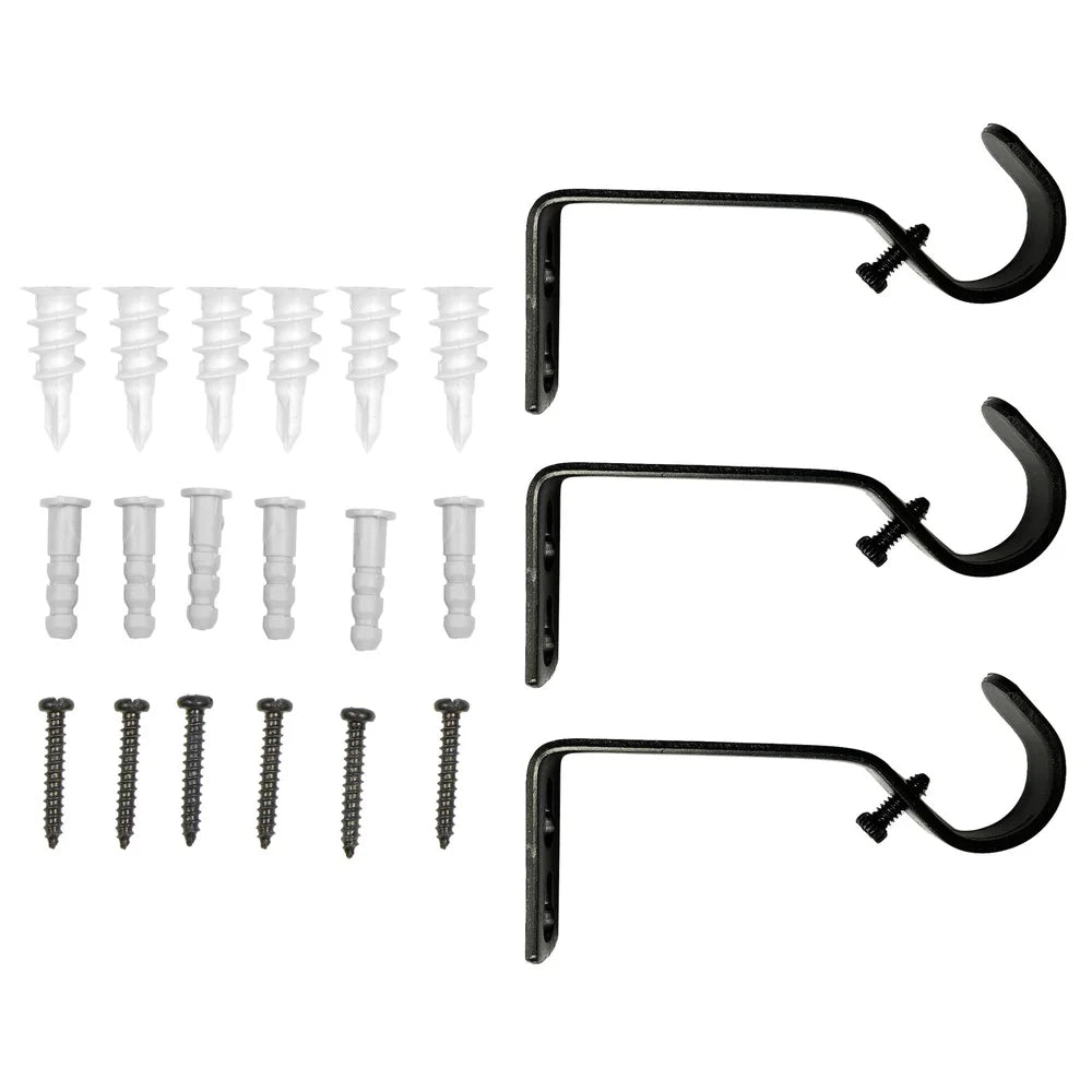XMSJ Sturdy Curtain Rod Set Expandable Mounting Hardware