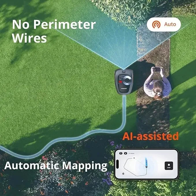 Segway I110N Robotic Lawn Mower With AI Mapping Vision