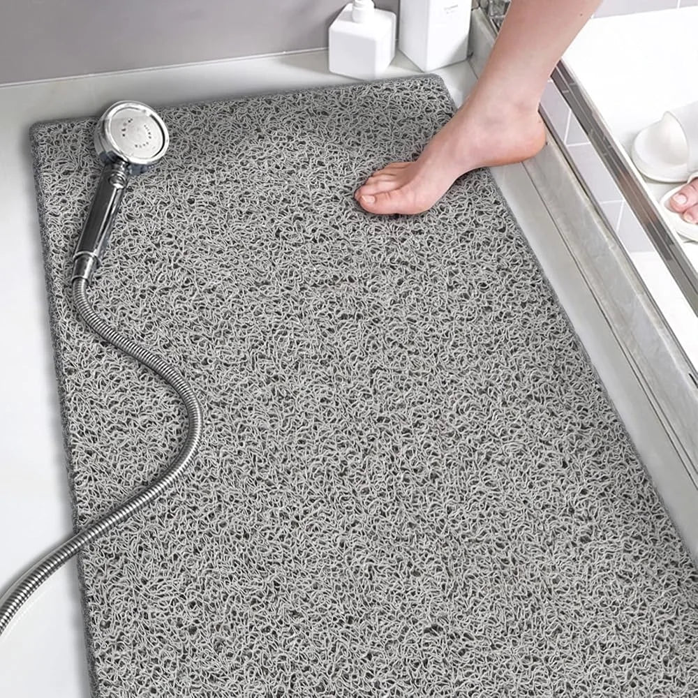 Fujian Non Slip PVC Shower Mat Quick Dry Bath Mat Loofah