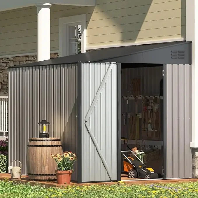 Outdoor Metal Shed For Garden Storage And Tools Unit