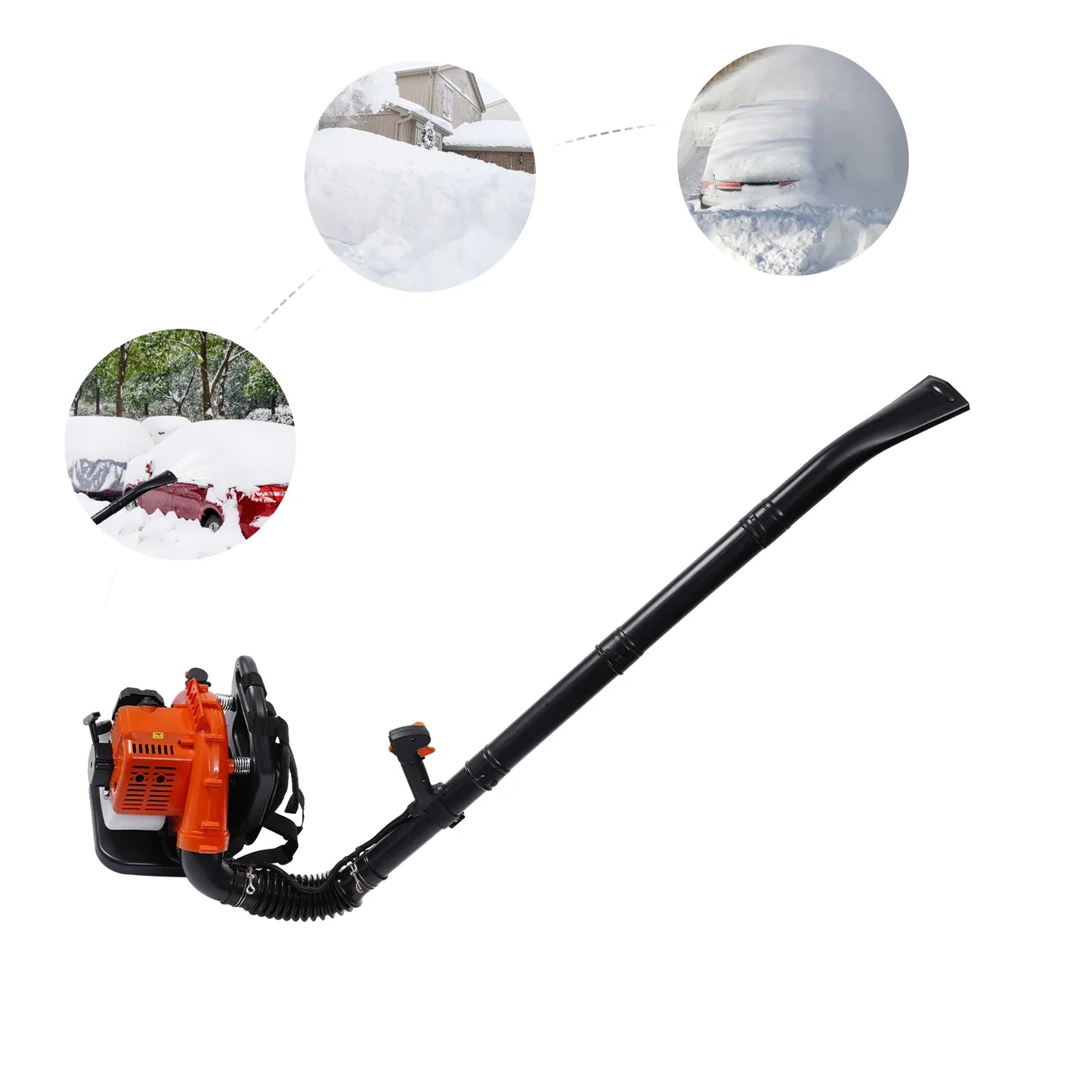 Hign-concerned Gas Powered Leaf Blower 42.7cc Backpack