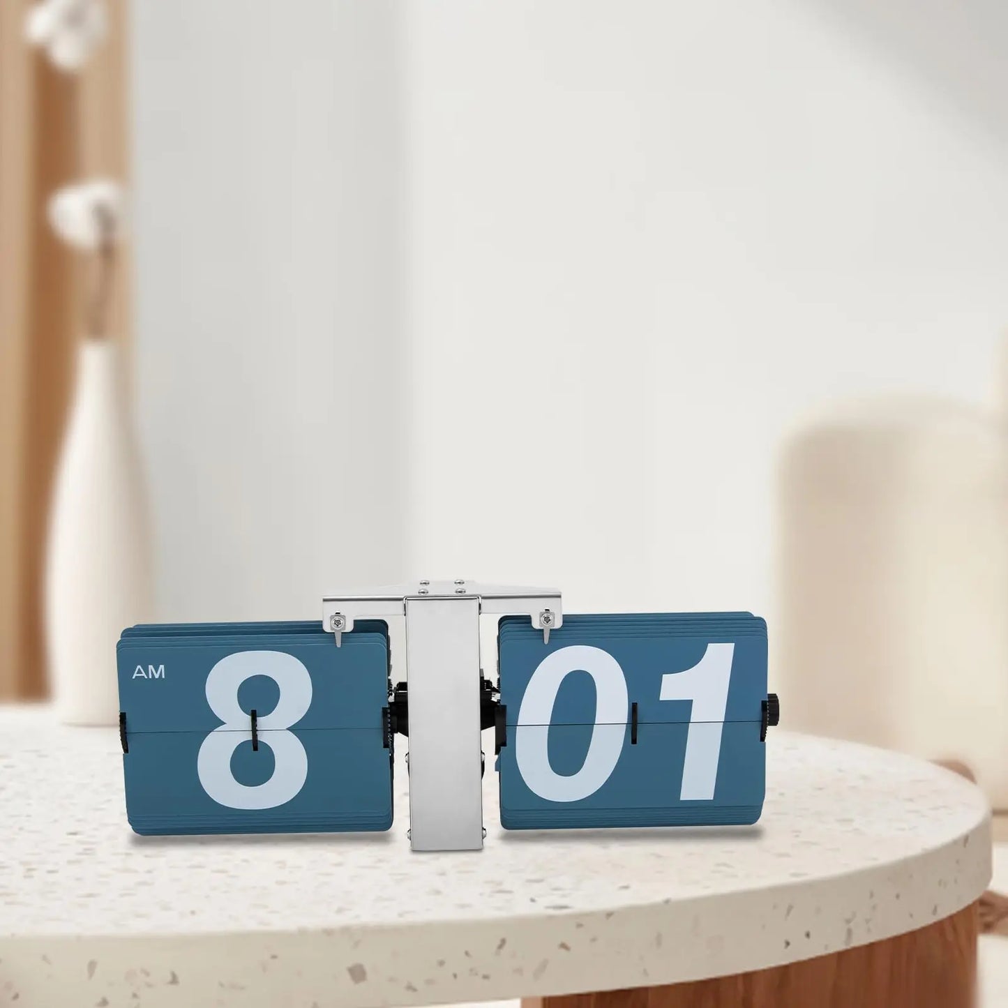 Flip Clock, Retro Flip Clock, Wall Clock, Tabletop Flip Clock, Battery Operated, Digital Display Screen, Wall-Mounted/Table-Top,
