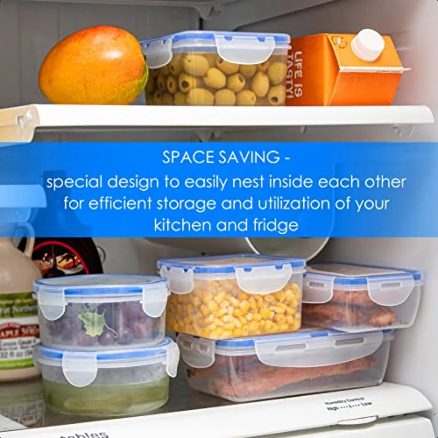 HignConcerned Air Tight 16 Piece Plastic Food Storage Sets