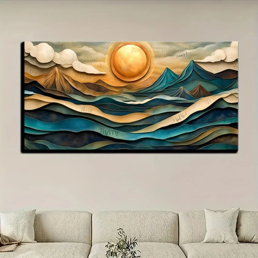 Hign-concerned Art Deco Geometric Canvas Wall Art Decor