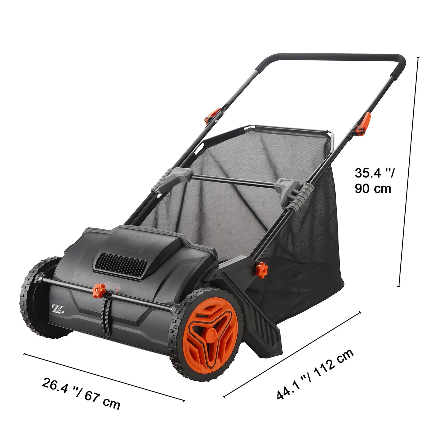 SucceBuy Tow Behind Lawn Sweeper With Large Capacity