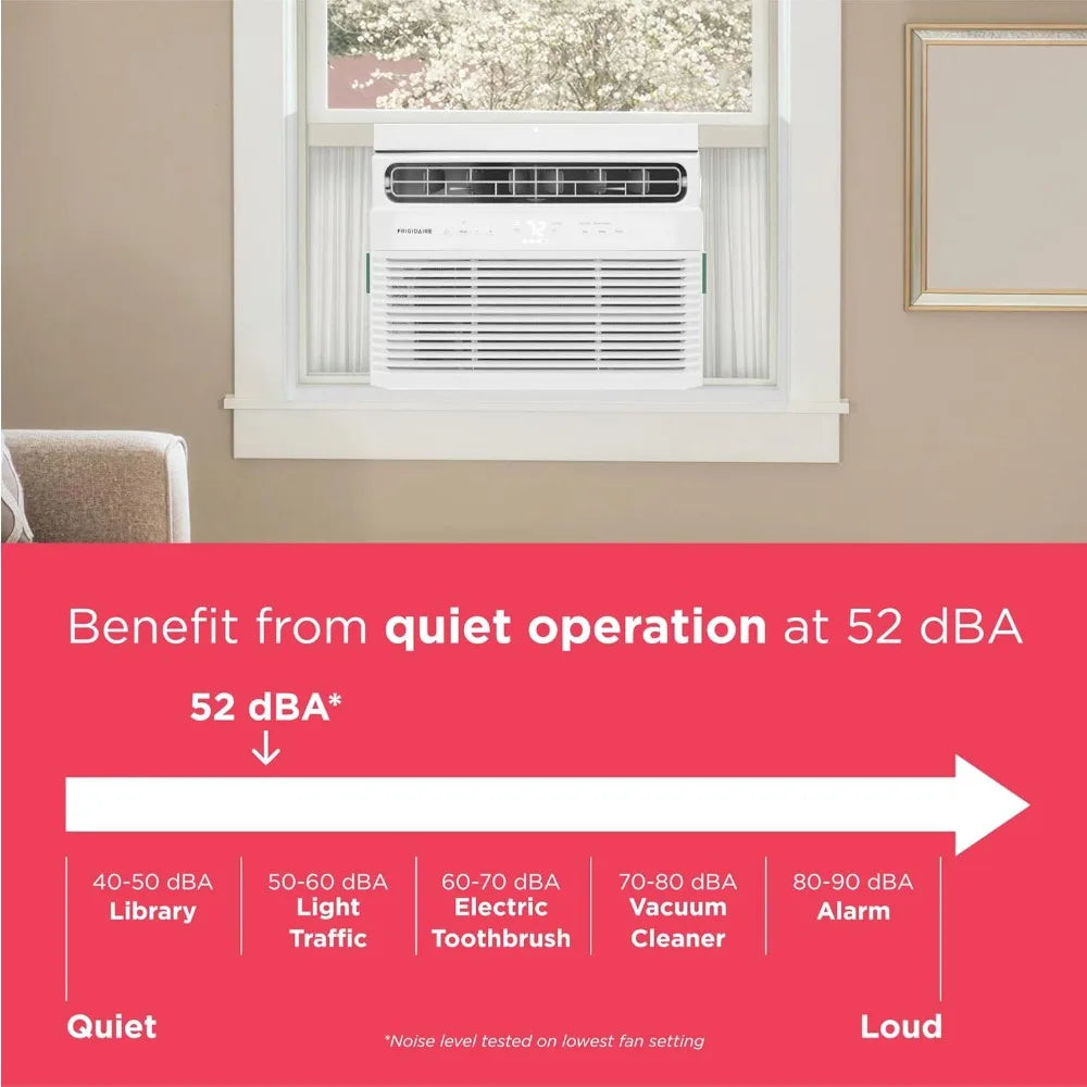 5000 BTU Window Air Conditioner With Remote 3 Fan Speeds