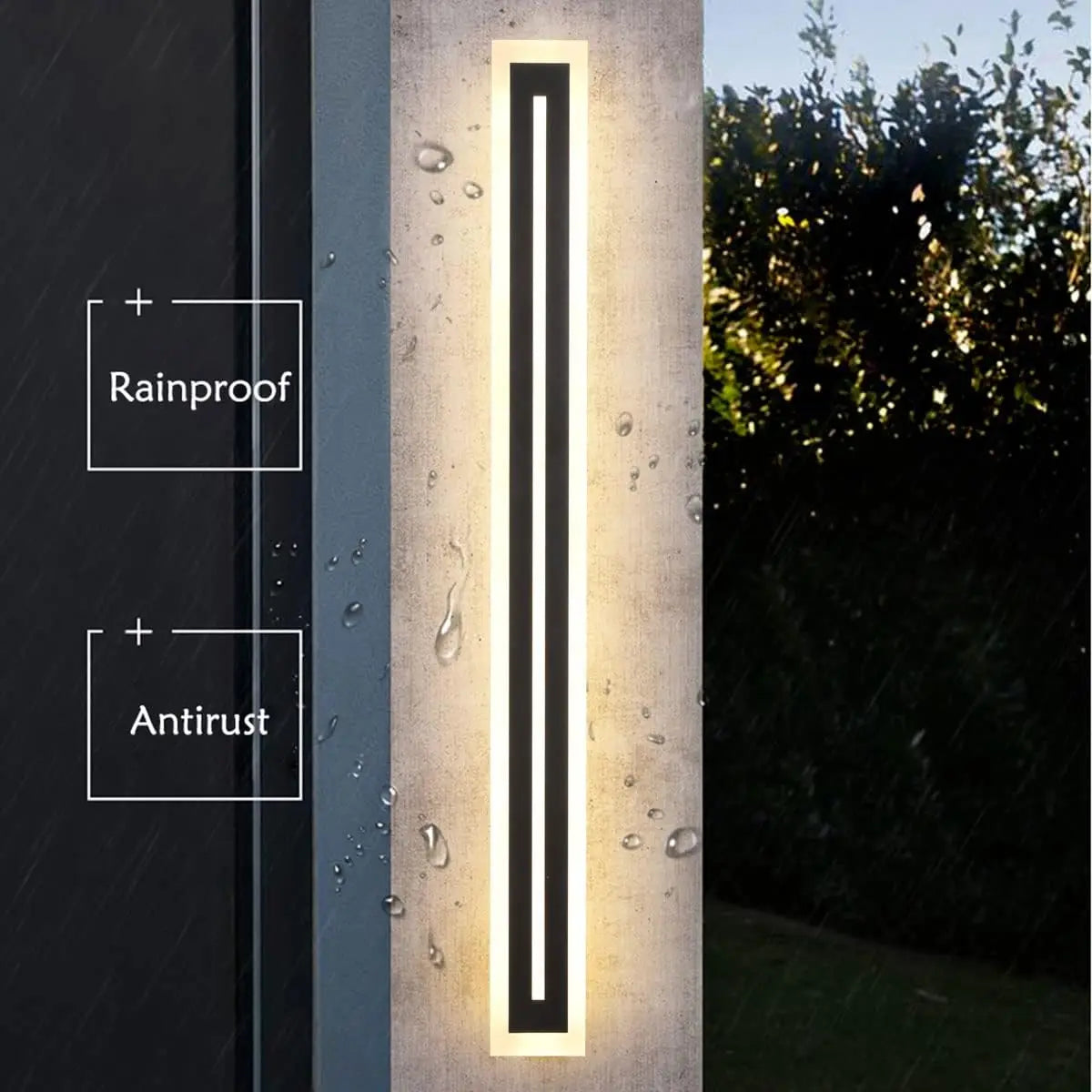 Outdoor Long Strip Modern LED Wall Light Sconce IP67