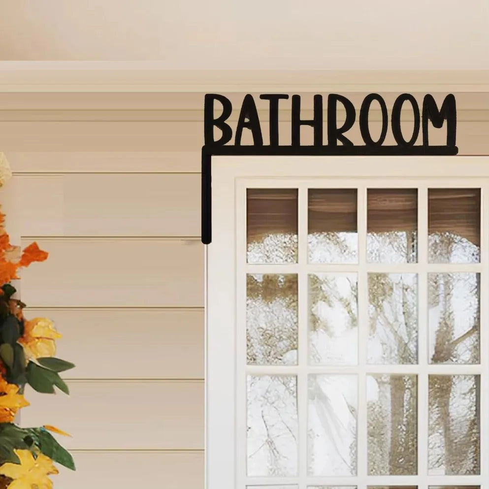 HELLOYOUNG Wall Mounted Bathroom Sign Letter And Number